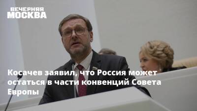 Косачев заявил, что Россия может остаться в части конвенций Совета Европы