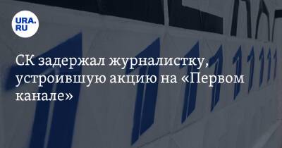 СК задержал журналистку, устроившую акцию на «Первом канале»