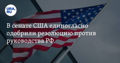 В сенате США единогласно одобрили резолюцию против руководства РФ