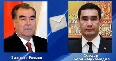 Эмомали Рахмон поздравил Сердара Бердымухамедова с победой на выборах президента Туркменистана