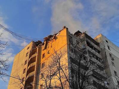 В Киеве после очередного обстрела со стороны россиян произошел обвал жилого дома