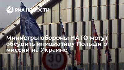 Министры обороны НАТО могут обсудить инициативу Польши о миссии на Украине