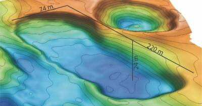 Таяние вечной мерзлоты создает гигантские кратеры на арктическом морском дне