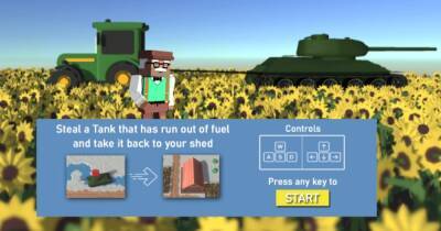 "Симулятор украинского фермера": появилась онлайн-игра, в которой можно угонять танки с помощью трактора