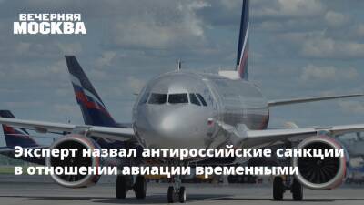 Эксперт назвал антироссийские санкции в отношении авиации временными