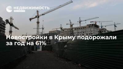 "Мир квартир": новостройки в Крыму подорожали с марта 2021 года на 61%