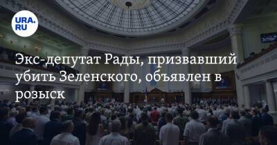 Экс-депутат Рады, призвавший убить Зеленского, объявлен в розыск