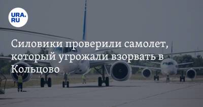 Силовики проверили самолет, который угрожали взорвать в Кольцово