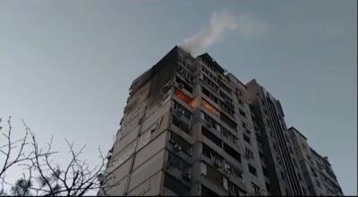 В Дарницком районе Киева остатки сбитой ракеты упали на дом, есть погибший