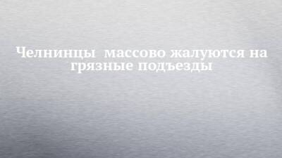 Челнинцы массово жалуются на грязные подъезды