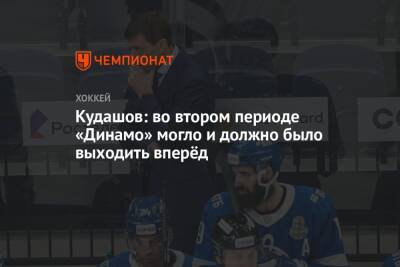Кудашов: во втором периоде «Динамо» могло и должно было выходить вперёд