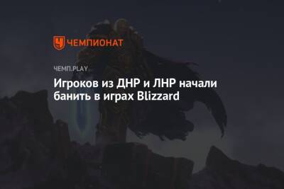 Игроков из ДНР и ЛНР начали банить в играх Blizzard