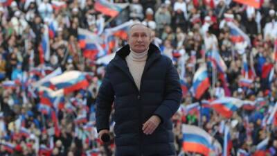 Путин в Лужниках: праздник во время кровопролития с прерванной трансляцией