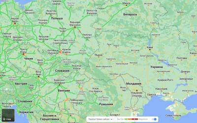 Google Maps отключил данные о трафике на Украине