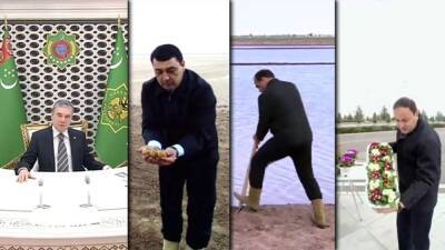 Хякимы Туркменистана отчитались о сельхозработах по видеосвязи прямо с полей