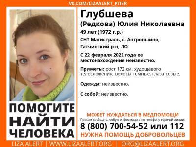 Элизабет Алерт - В Гатчинском районе без вести пропала 49-летняя женщина - ivbg.ru - Украина - Ленобласть