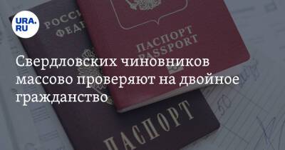 Свердловских чиновников массово проверяют на двойное гражданство. Инсайд