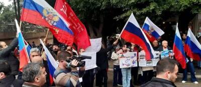 Жители Бейрута провели митинг в поддержку военной операции России на Украине