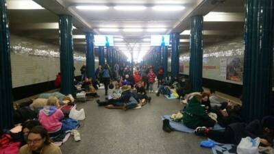 Названа цифра людей, укрывшихся в киевском метро