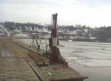 В Спасском районе временно закрыли наплавной мост через Оку