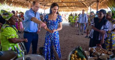 Карибская роскошь: Кейт Миддлтон появилась в элегантных ансамблях на экзотических островах