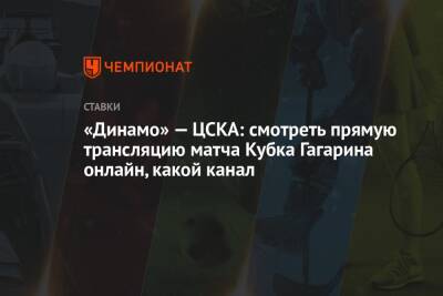 «Динамо» — ЦСКА: смотреть прямую трансляцию матча Кубка Гагарина онлайн, какой канал