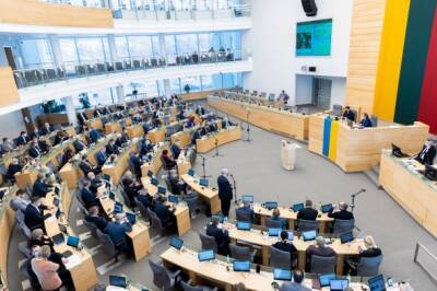 Сейм Литвы рассмотрит резолюцию по эмбарго на нефть и газ из стран-агрессоров