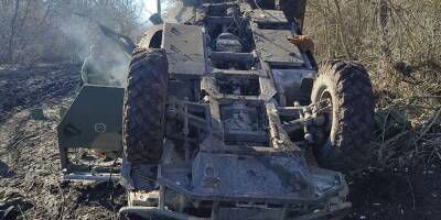 В Черниговской области тероборона уничтожила российский бронеавтомобиль Тигр