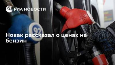 Новак: цены на бензин в России при нормальных условиях будут расти в пределах инфляции