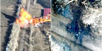 Башня улетела в небо: украинский комплекс Стугна оставил от танка РФ лишь черное пятно — видео
