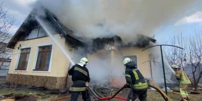 В Оболонском районе Киева снаряд оккупантов попал в частный дом