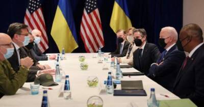 Байден присоединился к встрече глав МИД и Минобороны Украины и США