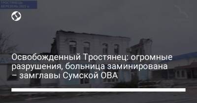 Освобожденный Тростянец: огромные разрушения, больница заминирована – замглавы Сумской ОВА