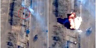 «Ювелирная работа»: ВСУ уничтожили технику РФ, пытавшуюся сбежать на скорости с поля боя — видео