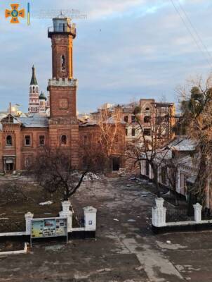 Оккупанты повредили достопримечательность Харькова — старейшую пожарную часть 1887 года