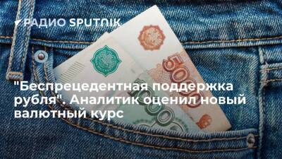 "Беспрецедентная поддержка рубля". Аналитик оценил новый валютный курс