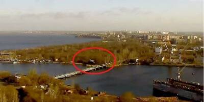 Появилось видео попадания российской ракеты в Николаевскую ОГА