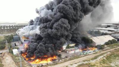Пожар в Иорданской долине, эвакуирован детский сад