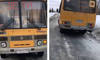 В Карелии школьный автобус попал в ДТП с фурой