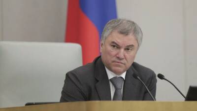 Володин заявил о необходимости ответственности за фейки во время операции России на Украине