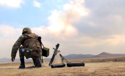 Минометные подразделения азербайджанской армии выполнили учебные стрельбы (ВИДЕО)