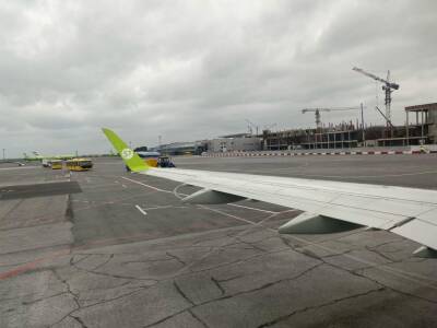 Грузовая «ГАЗель» врезалась в самолёт S7 в аэропорту Новосибирска