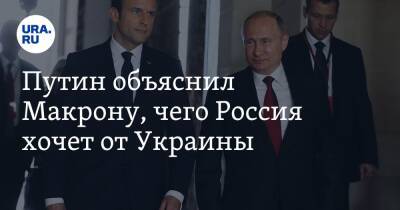 Путин объяснил Макрону, чего Россия хочет от Украины