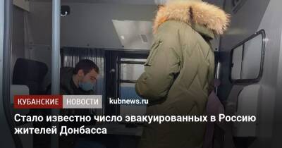 Стало известно число эвакуированных в Россию жителей Донбасса