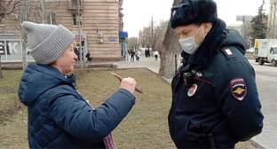 Волгоградская активистка задержана на пикете
