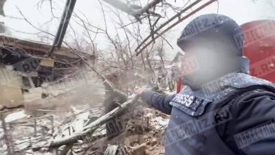 Журналист «Известий» показал последствия удара в Донецке