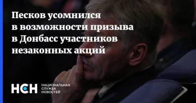 Песков усомнился в возможности призыва в Донбасс участников незаконных акций