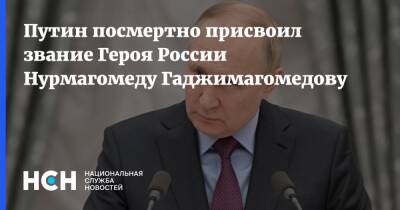 Владимир Путин - Нурмагомед Гаджимагомедов - Путин посмертно присвоил звание Героя России Нурмагомеду Гаджимагомедову - nsn.fm - Россия - Украина