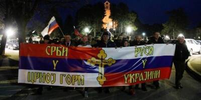 В столице Черногории проходят акции в поддержку России