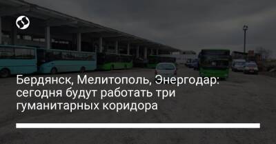 Бердянск, Мелитополь, Энергодар: сегодня будут работать три гуманитарных коридора